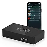 Arylic WiFi & Bluetooth 5.0 Audio Vorverstärker Receiver, Wireless Multiroom / Multizone Home Stereo Musikempfänger mit Airplay Spotify Connect und Fernbedienung für DIY-Lautsprecher -Up2stream S10