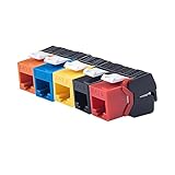 WangQianNan Solides Ethernet-Kabel Gigabit Ethernet RJ45 CAT6 Bunte Keystone Jacks Toolless Type Network Modules Werkzeugfreie Verbindung 7 Farben für optional Für Home-Office-Netzwerk