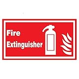 A/X 13cmx7.2cm Für Feuerlöscher an Bord Auto Feine Aufkleber Autozubehör Aufkleb