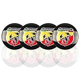 YXHMRFR 4 Pcs Auto Radkappen, für FIAT 500 595 Punto Bravo Stilo Panda Abarth Schützen Sie die Außenseite des R