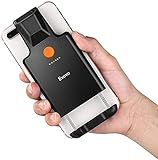 Aktualisiert Eyoyo 1D Tragbar Bluetooth Tragbar Barcode Scanner, Back Clip Wireless Barcodelesegerät 1600mAh wiederaufladbarer, Arbeiten mit Windows, Mac, Android, iOS für Warehouse Inventory Library