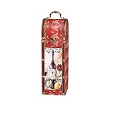 PQXOER Weinkiste Vintage Leder Rotweinkiste Single Holz High-End Geschenkpaket Holzkiste für Wein Champagner oder Whisky Wein nicht im Lieferumfang