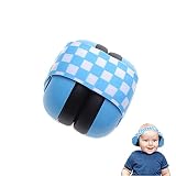 Ohrenschützer für Säuglinge mit Geräuschunterdrückung, zusammenklappbar, Gehörschutz, Schlaf-Geräuschunterdrückung, Kopfhörer für Babys im Alter von 0-3 Jahren, blau, O