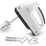 Handmixer Handrührgerät mixer handrührer 180W Rührgeräte 7 Geschwindigkeiten zum Backen von Kuchen Ei Sahne Food Beater, Turbo Boost Selbstkontrolle Geschwindigkeit + 7 Geschwindigkeit + Ausw