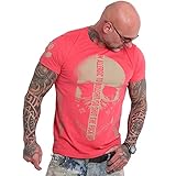 Yakuza Herren Gaucho T-Shirt, Geranium, L