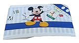 Disney Komplett-Set, 3-teilig, Baby-Bettwäsche, Kinderwagen und Wiege aus 100% Baumwolle, (Kinderwagen), EC0205WD MICKEY 7026 Himmelb