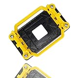 NMD&LR CPU-Rückplatte Für AM3, Kunststoff-Rückwandplatine Für Kühlerlüfter-Innenlager Für AMD-Halterung AM2 / AM3 / FM1 / FM2-Motherboard (Yellow)