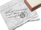 Stempel Textstempel Vintage Écriture VI alte Handschrift mit Poststempel - Schriftstempel Scrapbook Artjournal Kunst Shabby chic Deko - zAcheR-fineT