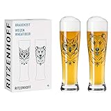 RITZENHOFF 3481001 Brauchzeit #1 Weizenbierglas-Set, Glas, 646 milliliters, Mehrfarbig