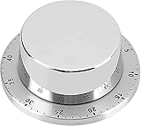 Ximeng Küchenhelfer-Gadgets Kochtimer, mechanischer Küchentimer, Edelstahl-Küchentimer mit Magnetfuß Manuelle mechanische Kochuhr Alarmerinnerung