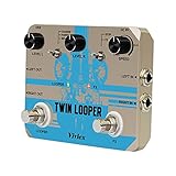 Vivlex Twin Looper Pedal Loop Station Gitarre Bass Rhythmic Recording Aufzeichnung