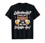 Herren Lederhosn Sauffa Bier Trachten Shirt Oktoberfest Herren T-S