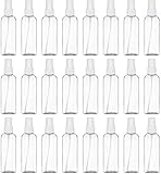 24 PCS Leere Sprühflasche 100ml Sprühflasche Klein Wiederverwendbare und Nachfüllbare Kleine Durchsichtige Plastikflaschen für Reinigung, Alkoholdesinfektion, Reisen, ätherische Öle,