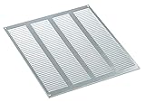 Verzinktes Lüftungsgitter 400x400 mm Metall Abluftgitter Belüftung mit Insektenschutzgitter - Abluft G