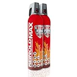 XENOTEC Premium Feuerlöschspray – 2er Set - 750ml – Stopfire – Autofeuerlöscher – REINOLDMAX – wiederverwendbar – geeignet für Fettbrände – 2 x 750g