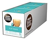 NESCAFÉ Dolce Gusto Flat White | 48 Kaffeekapseln | Arabica und Robusta Bohnen | Cremig-Milchiger Genuss | Kaffeekreation | Coffee-Shop Trend | Aromaversiegelte Kapseln (3 x 16 Kapseln)