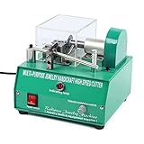 360W Schmuck Schneidemaschine Mini Tischkreissäge Mit transparenter Schutzhülle, 6800 U/min Multifunktionale Schneidemaschine für Gold-Metall- Silberschneiden & Modellb