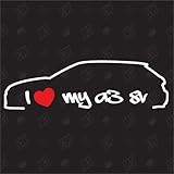 speedwerk-motorwear I Love My A3 8V - Sticker - Baujahr 2012