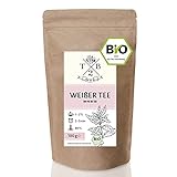 Bio Weißer Tee – Pai Mu Tan Tee lose. 100 g – weich, duftig und aromatisch. (ca. 40 Tassen) | Tea2Be by S