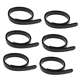 Hellery 6PCS Wechselgürtel PU Leder ohne Schnalle für Automatik Gürtel Ersatz 120 x 3,5