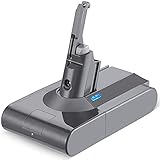 DTK Akku Für Dyson V8 SV10 Staubsauger,Ersatzakku Für Dyson V8 Animal Absolute Fluffy Motorhead V8 Slim Fluffy V8 Animal Extra V8 Total Clean Handheld Vacuum Cleaner [3000mAh 21.6V]