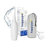 Die Original HAPPYPO Po Dusche aus die Höhle der Löwen Farbe weiß I Das Easy-Bidet 2.0 ersetzt Feuchttücher und Dusch-WC I mobiles Reise Bidet mit Reisebeutel I Intimdusche I spart Pap