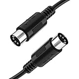 MIDI Kabel 5Pin DIN Stecker auf Stecker für MIDI Controller 5M, Ancable Midi Kabel Kompatibel mit Synthesizer, Keyboard, Sequenzer, elektronische Trommeln, Effektprozessor, Sampler, Multi-Effek