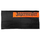 Original Jägermeister ® Tuch Loom Schal Tube Scharf mit Jägermeister®-Schriftzug - schwarz, orang