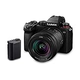Panasonic LUMIX DC-S5 S5 Full Frame Mirrorless Camera Body 4K 60P Video Recording with Flip Screen and Wi-Fi 20-60mm Lens 5-Axis Dual I.S (Black), Plus Additional Battery Pack [Amazon Exclusive]