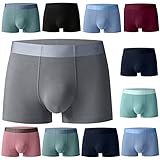 Boxershorts Herren Sexy Retroshorts für Männer Unterwäsche Brief Gedruckt Basic Boxer Shorts Ausbuchtung Pouch Unterhose Atmungsaktiv Unterhosen Slips Sexy Boxershorts mit Mittlerer T