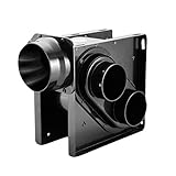 LANDUA Metallventilator ， Sehr leiser Ventilator ， Combo für, Home, 30W Badezimmer Abluftventilator ， Ab