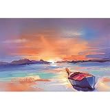 Holzpuzzles Flusssegelboote Puzzlespiele Entpacken Spielzeug Heimlandschaft Dekoration Lerngeschenke 200 Stück D13