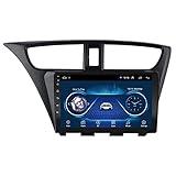 Android 10.0 Smart Car Reversing Image GPS Navigation Integrierte Maschine für Honda Civic Schrägheck 2012-2017, 9 Zoll Auto Multimedia Radio Video Stereo Player GPS Navi Sy