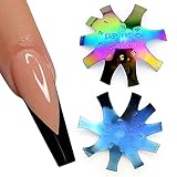 Mandel Französisch Trimmer Easy Smile Linie Nail Art Maniküre Kantenschneider Acryl-Werkzeug mit 9 Größen, HJ-NAT197-FC06