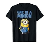 Despicable Me One In A Minion Blue Minion Drawing T-S
