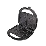 JJINPIXIU Haushalt Sandwich Maker, Pfannkuchen Smiley Face Maker, Brotbacken Süßer Toaster, Sandwich Multifunktionsgrill, Frühstücksmaschine, Wird Auch Für Pfannkuchen, Crpes Und Eier Verw