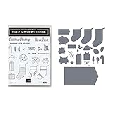 Hugyue Weihnachten Stanzformen, Metall Stanzschablonen Scrapbooking stirbt Schablone für DIY Weihnachtskarten Prägung Dekoration Handwerk Geschenk