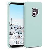 kwmobile Hülle kompatibel mit Samsung Galaxy S9 - Hülle Silikon gummiert - Handyhülle - Handy Case in Mintgrü
