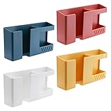 ifundom 4 STÜCKE Wall Mount Media Aufbewahrungsbox Punch- Freie Wand Mobiltelefon Halter Klebstoff Rutsch Rutsch für Schlafzimmer Küche Badezimmer Laden Telefon Media Org