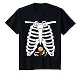 Kinder Lustige Halloween Skelett-Süßigkeiten Kinder Jungen Mädchen T-S