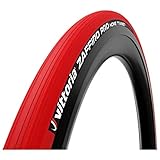 Vittoria Zaffiro Pro Reifen für Heim-/Rollentrainer, Rot, 23-622 / 700 x 23