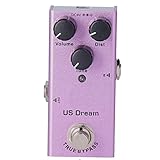 US Dream Distortion, praktisches E-Gitarren-Effektpedal True Bypass-Effektpedal für E-G