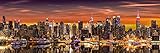 Victor Acrylglasbild Stadt New York Skyline Panoramabild Wandbild XXL Format (Morgengrauen, 20 x 60 cm)