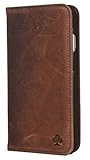 Porter Riley - Lederhülle für iPhone 6 / iPhone 6s. Premium Echtleder Standhülle/Cover/Brieftasche kompatibel mit iPhone 6/6s (Schokoladenbraun)