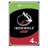 Seagate IronWolf, NAS interne Festplatte 4 TB HDD, 3.5 Zoll, 5900 U/Min, CMR, 64 MB Cache, SATA 6 GB/s, silber, inkl. 3 Jahre Rescue Service, ST4000VN008