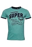 Superdry Mens M1010994A T-Shirt, Bright Green Marl, XL