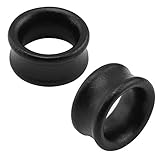 ZeSen Jewelry Tunnel 10mm Vintage Natural Organic Holz Ohrstecker Ohr Tunnel Schwarz Stecker Bahre Gauges Holz Schmuck