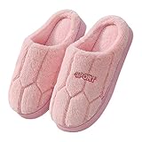 Hausschuhe Herren Winter Kuschel Memory Foam Pantoffeln Männer Warme Flauschig Plüsch Geschlossen Hüttenschuhe mit Rutschfest Feste Sohle Hause Slippers Damen Hausschuhe Unisex