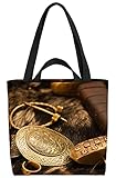 VOID Wikinger Schmuck Schwert Tasche 33x33x14cm,15l Einkaufs-Beutel Shopper Einkaufs-Tasche Bag