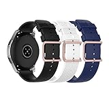 XINBOOBA Kompatibel mit Samsung Galaxy Watch 46mm Bands/Galaxy Watch 3 45mm Band,22mm Weiches Silikon Breathable Watch Armband Handgelenk Armband für Frauen M